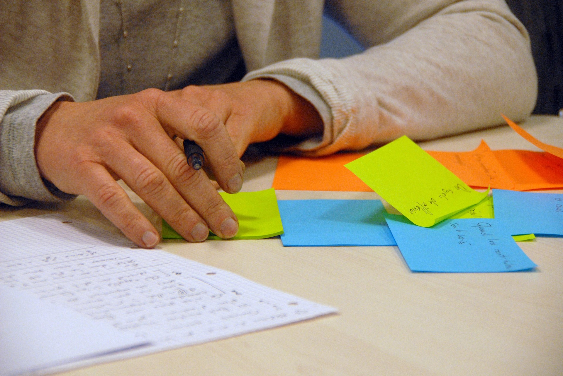 post-itparticipatie post-itparticipatie: afbeelding met veelkleurige post-its